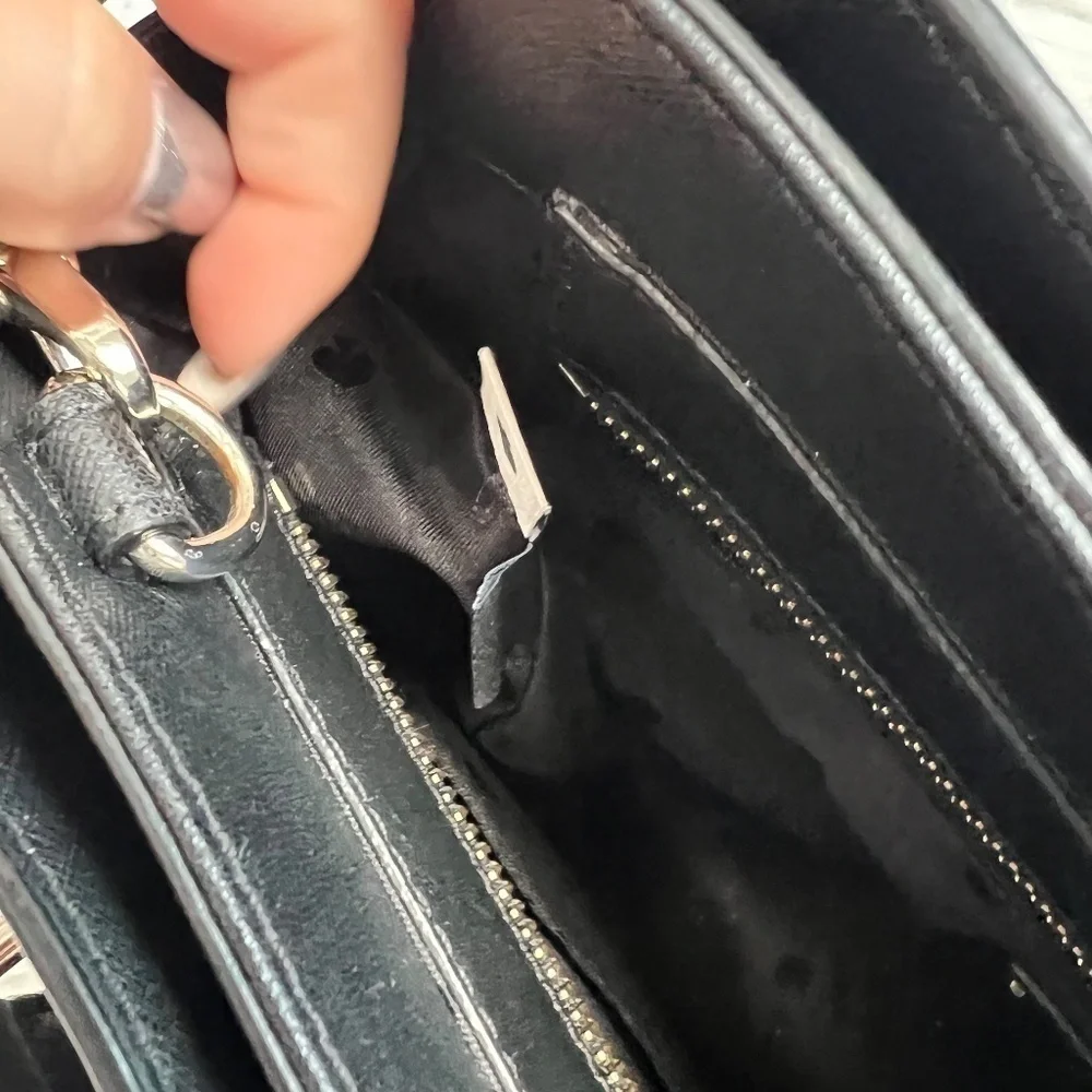 Kate Spade Laurel Way Reese Leather Crossbody Bag Purse Handbag Black 🖤♠️